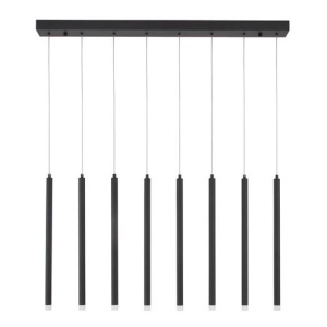 Lustra cu 8 pendule LED design tubular TRIMLE