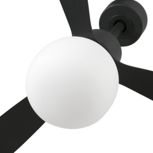 Lustra cu Ventilator si telecomanda AMELIA L BALL LED negru 126898 universul-luminii.ro
