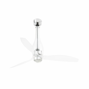 Lustra cu Ventilator si telecomanda ETERFAN M LED transparent
