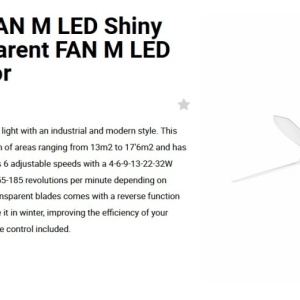 Lustra cu Ventilator si telecomanda MINI TUBE M LED alb/transparent 124498 universul-luminii.ro