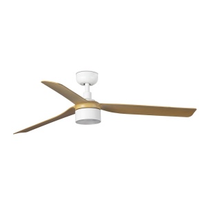 Lustra cu Ventilator si telecomanda PUNT TEK M alb/artar 4000K