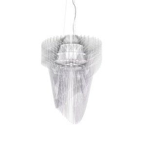Lustra design Art Deco realizata manual Aria Small Transparent - Img 1