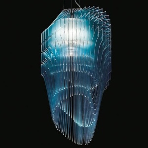 Lustra design Art Deco realizata manual Avia M Blue 215238 universul-luminii.ro