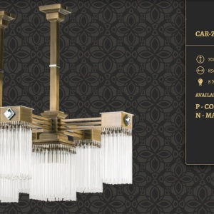 Lustra design clasic realizata manual CARINO - Img 2