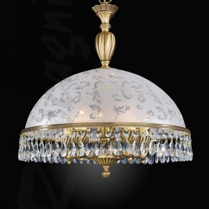 Lustra design clasic realizata manual din alama si Cristal Scholer 6200 105188 universul-luminii.ro