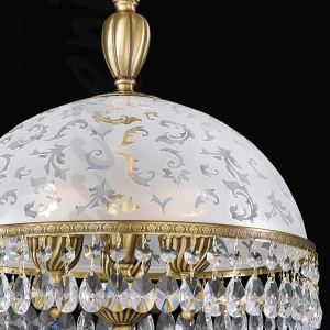 Lustra design clasic realizata manual din alama si Cristal Scholer 6200 105198 universul-luminii.ro