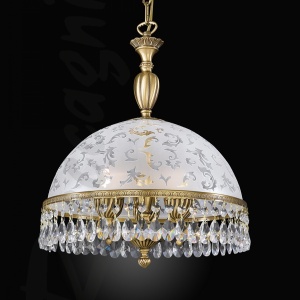 Lustra design clasic realizata manual din alama si Cristal Scholer 6200 202748 universul-luminii.ro
