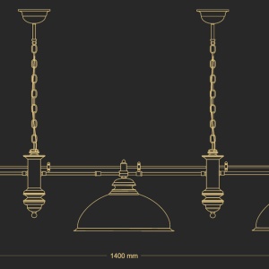 Lustra design clasic realizata manual Lido, 3L - Img 3