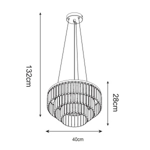 Lustra design deosebit TIFANNY P17127-4 ZL - Img 2