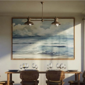Lustra design italian din alama si sticla Al Mare - Img 12