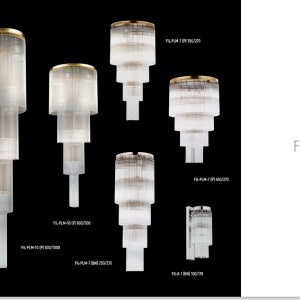Lustra design LUX diametru 60cm din alama decorata cu sticla Filago - Img 4