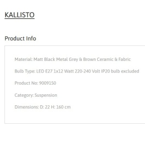 Lustra design modern KALLISTO 152228 universul-luminii.ro