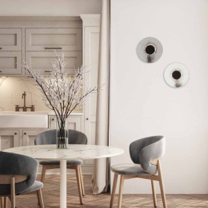 Lustra design modern LED DECO negru/ gri fumuriu 232218 universul-luminii.ro