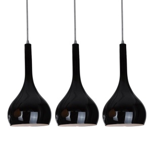 Lustra design modern Soul 3 black 182378 universul-luminii.ro