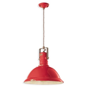 Lustra design retro realizata manual din ceramica INDUSTRIAL