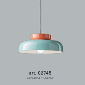 Lustra design retro realizata manual din ceramica MARACANÀ 221918 universul-luminii.ro