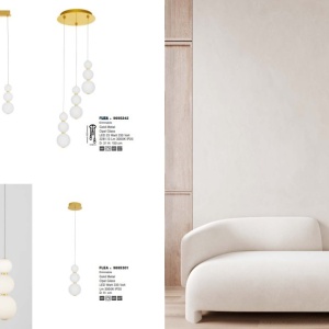 Lustra dimabila moderna cu 3 pendule LED FLEA 121368 universul-luminii.ro