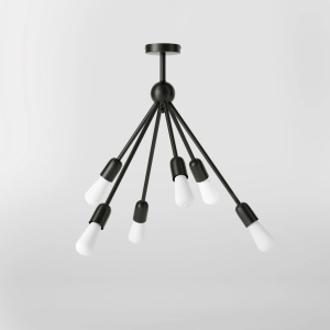 Lustra din alama cu 6 surse de lumina Sputnik - Img 3