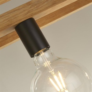 Lustra din lemn design rustic industrial Square 4L 111978 universul-luminii.ro