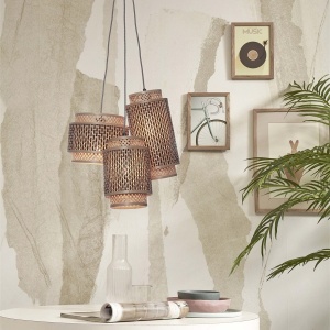 Lustra eco din bambus Bhutan/3-Shades bl/nat 55368 universul-luminii.ro