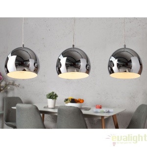 Lustra eleganta cu 3 pendule Chromagon 3 crom A-17760 VC 61428 universul-luminii.ro
