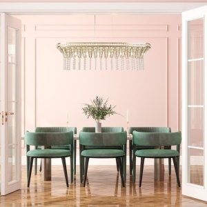Lustra eleganta decorata cu cristale Gemma 8Lt 221468 universul-luminii.ro