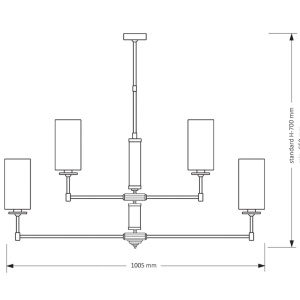 Lustra eleganta design modern Empoli 4L 144058 universul-luminii.ro