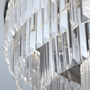 Lustra LED aplicata cristal design elegant lux PRISM D-95cm crom - Img 6