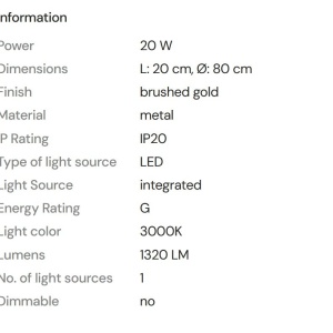 Lustra LED aplicata design circular Queen 80cm - Img 5