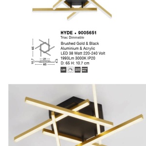 Lustra LED aplicata design minimalist HYDE 137798 universul-luminii.ro