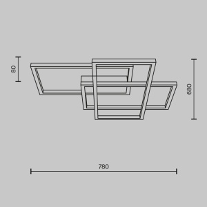 Lustra LED aplicata design minimalist Rida aurie - Img 8