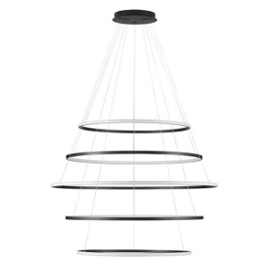 Lustra LED CCT, Design Circular, 120cm, Negru, Maelo NVL-9130643