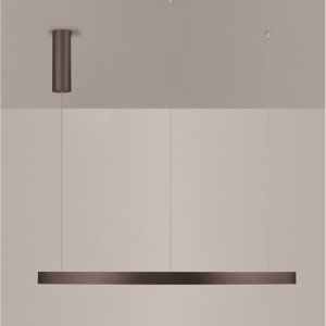 Lustra LED circulara ELOWEN 98cm, maro 228478 universul-luminii.ro