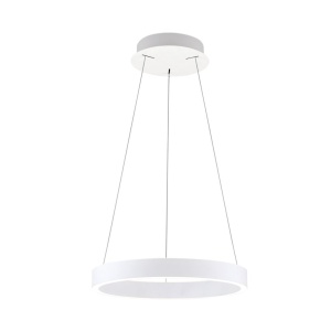 Lustra LED circulara iluminat sus si jos KOLK alb 40cm - Img 2