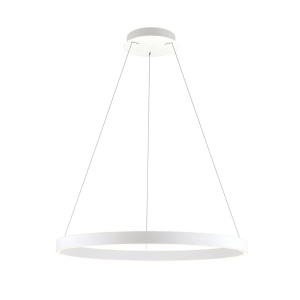 Lustra LED circulara iluminat sus si jos KOLK alb 80cm - Img 4