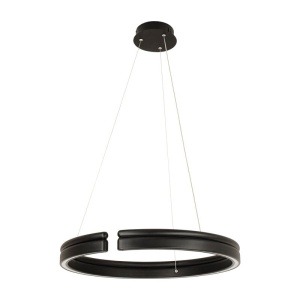 Lustra LED circulara iluminat sus si jos PICO negru 60cm