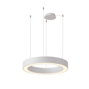 Lustra LED cu telecomanda design circular MARCO 80 CCT WH