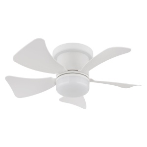 Lustra LED cu ventilator si telecomanda HINES alb 40cm, 03609W GL 247078 universul-luminii.ro