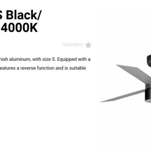 Lustra LED cu Ventilator tavan si telecomanda CRUISER TEK S negru/aluminiu 4000K - Img 2