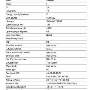 Lustra LED cu Ventilator tavan si telecomanda CRUISER TEK XL alb 4000K - Img 3
