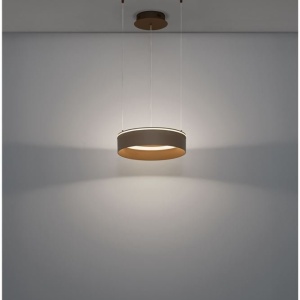 Lustra LED design circular OLIVIA bej D-40cm - Img 2