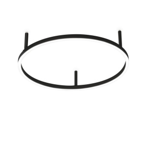 Lustra LED design geometric Oracle slim pl d050 round 4000k on-off negru