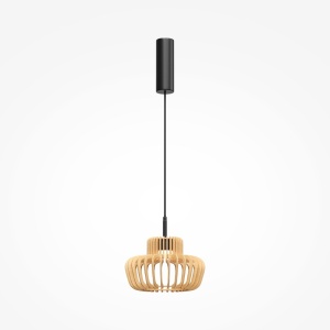 Lustra LED design japonez din lemn Namiki - Img 7