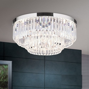 Lustra LED design LUX PRISM 55cm, chrome 197318 universul-luminii.ro