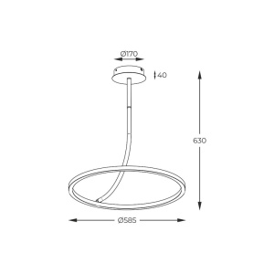 Lustra LED design minimalist CORIT - Img 3