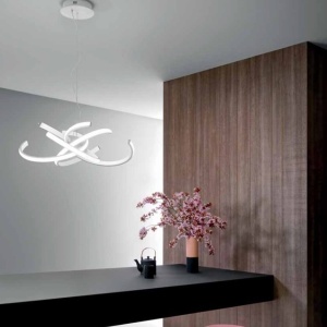 Lustra LED design modern Cinzia S auriu sau alb 227078 universul-luminii.ro