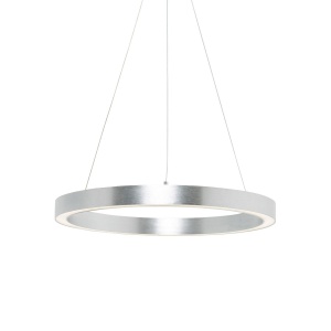 Lustra LED design modern circular CARLO argintiu, diametru 40cm - Img 3