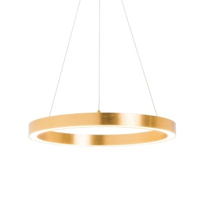 Lustra LED design modern circular CARLO auriu, diametru 50cm - Img 4