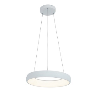 Lustra LED design modern circular Ring 40cm, Sandy White