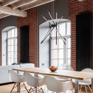 Lustra LED design modern cu brate reglabile si telecomanda RACCIO negru 56618 universul-luminii.ro